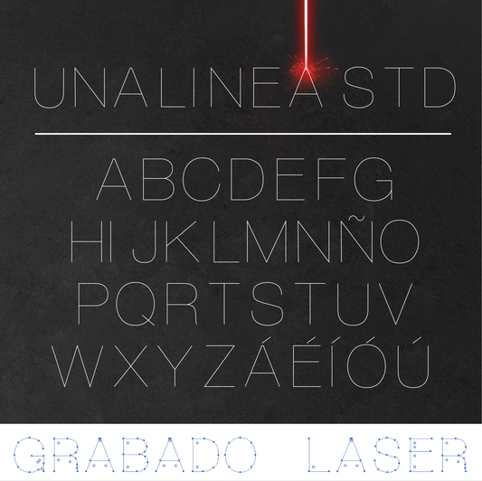 Fuente Unalinea STD – Tipografía optimizada para corte láser